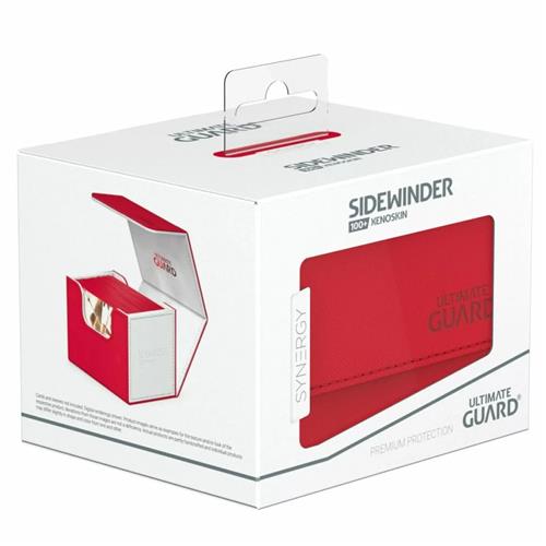 Ultimate Guard Synergy Sidewinder 100+ Red/White Deck Box