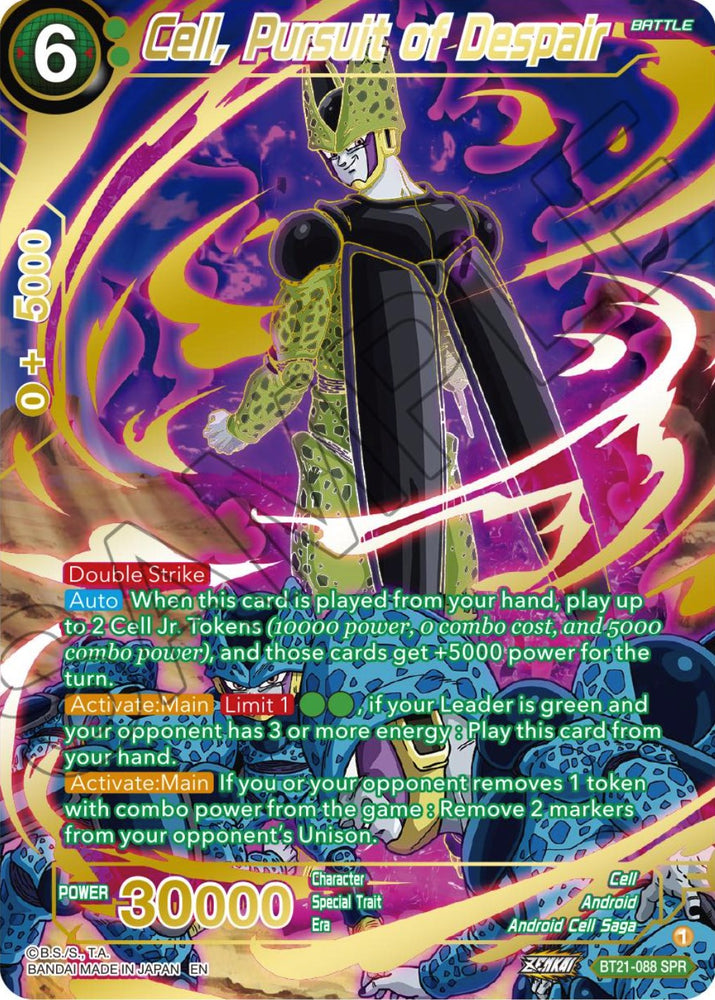 Cell, Pursuit of Despair (SPR) (BT21-088) [Wild Resurgence]