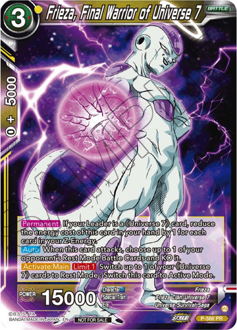 Frieza, Final Warrior of Universe 7 (Zenkai Series Tournament Pack Vol.6) (P-566) [Tournament Promotion Cards]