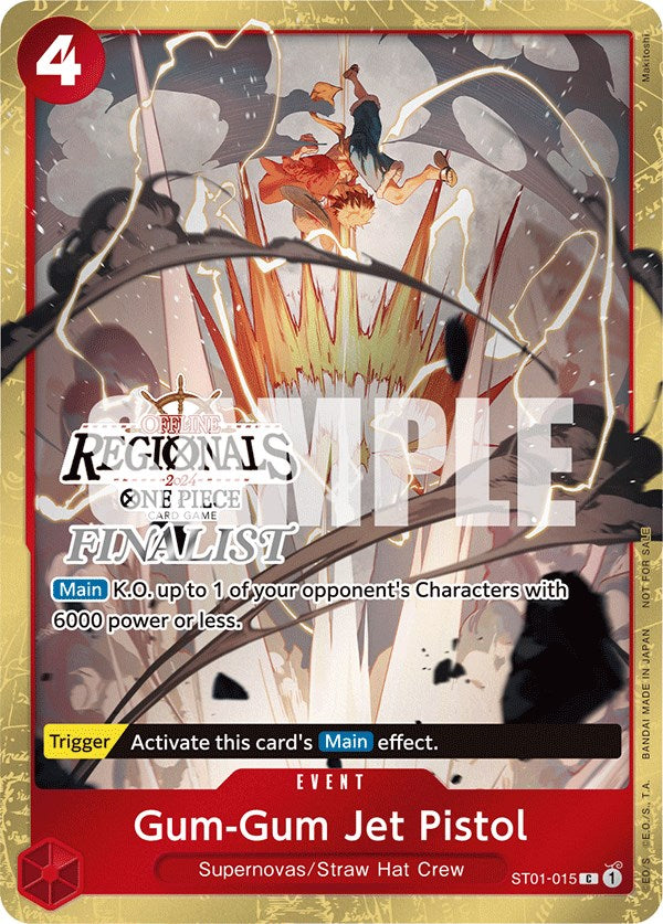 Gum-Gum Jet Pistol (Offline Regional 2024) [Finalist] [One Piece Promotion Cards]