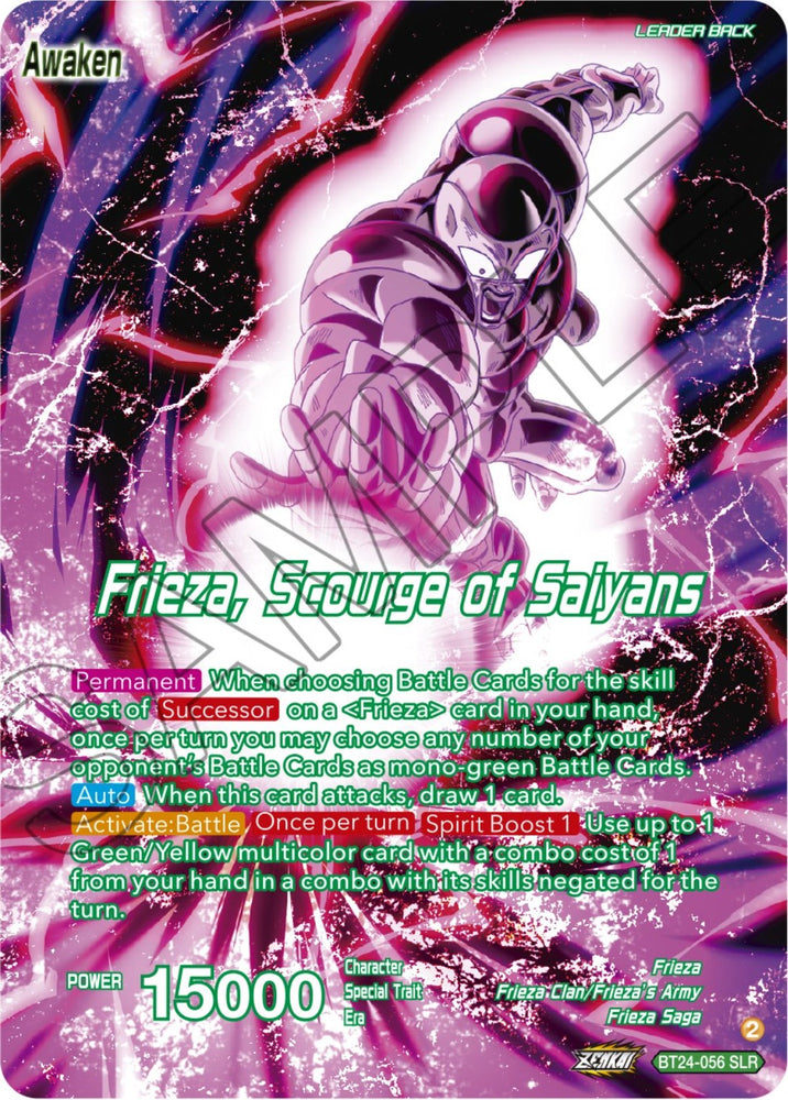 Frieza // Frieza, Scourge of Saiyans (SLR) (BT24-056) [Beyond Generations]