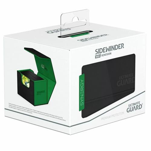 Ultimate Guard Synergy Sidewinder 100+ Black/Green Deck Box