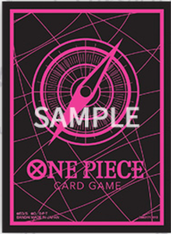 Bandai: 70ct Card Sleeves - One Piece Card Back (Pink/Black)