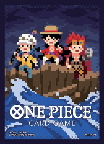 Bandai: 70ct Card Sleeves - One Piece Card Back (3 Captains Pixel)