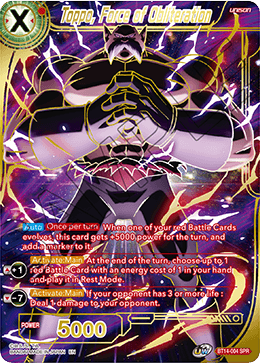 Toppo, Force of Obliteration (SPR) (BT14-004) [Cross Spirits]