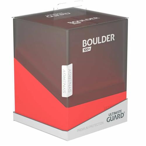 Ultimate Guard Synergy Boulder 100+ Black/Red Deck Box