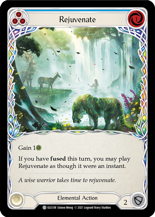 Rejuvenate (Blue) [ELE108] (Tales of Aria)  1st Edition Rainbow Foil