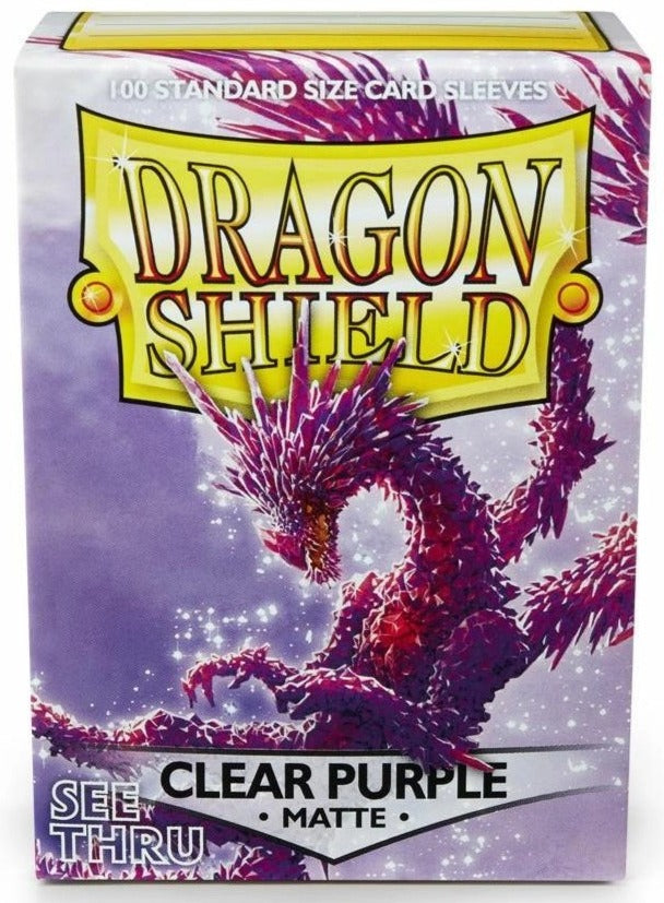 Sleeves - Dragon Shield - Box 100 - Clear Purple MATTE