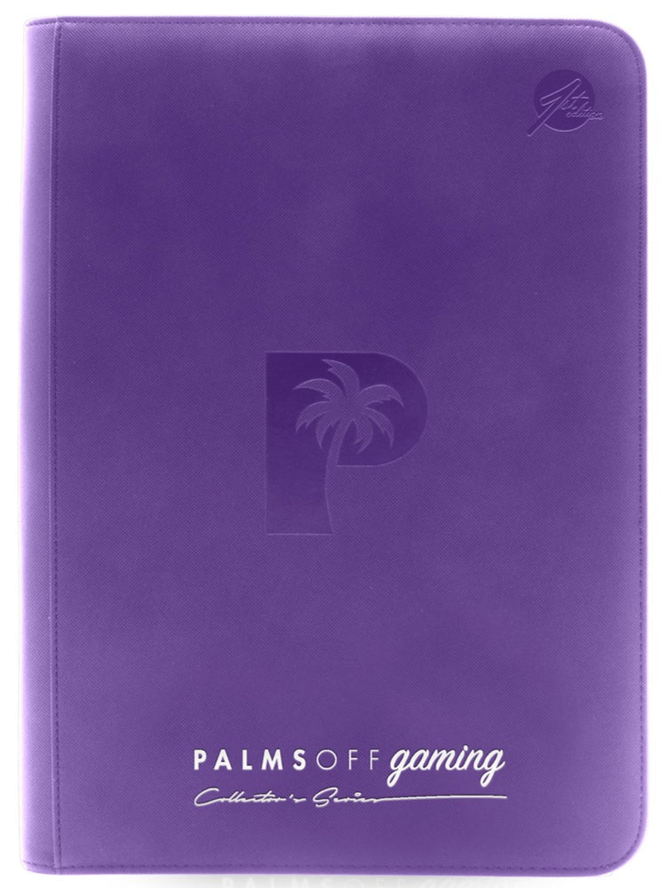 Palms Off Gaming Collector's Series 9 Pocket Zip Trading Card Binder – PURPLE