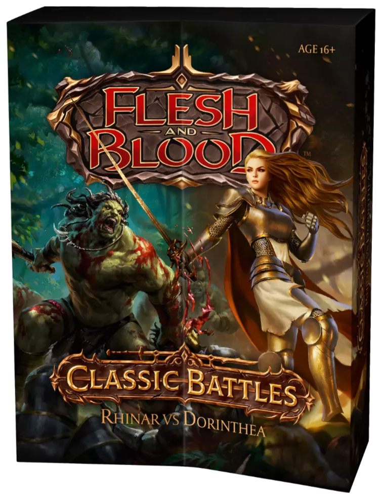 Flesh and Blood Classic Battles Rhinar vs Dorinthea