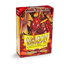 Dragon Shield: Japanese Size 60ct Sleeves - Crimson (Matte)