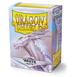 Dragon Shield: Standard 100ct Sleeves - White (Matte)