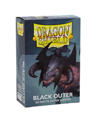 Dragon Shield: 100ct Outer Sleeves - Matte Black (Standard)