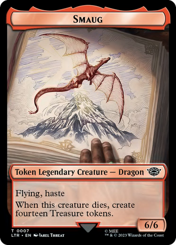 Food (10) // Smaug Double-Sided Token [The Lord of the Rings: Tales of Middle-Earth Tokens]