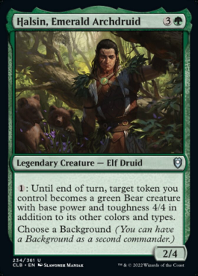 Halsin, Emerald Archdruid [Commander Legends: Battle for Baldur's Gate]